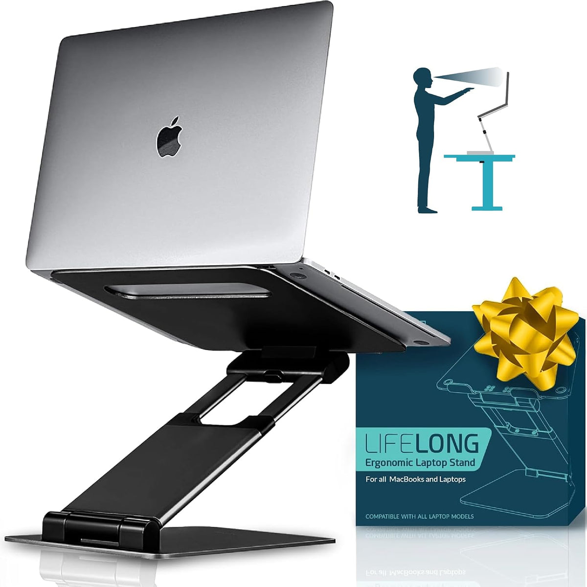 Lifelong Ergonomic Adjustable Laptop Riser