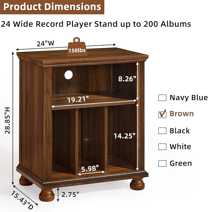 Joaxswe Record Player Stand