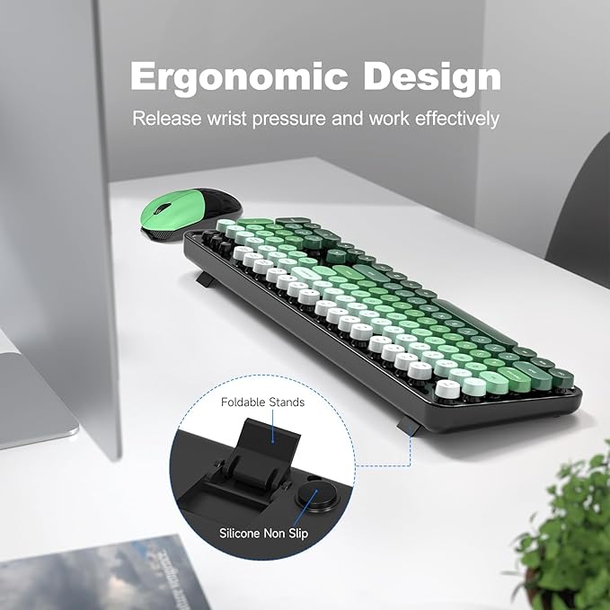 MOFII Wireless Keyboard and Mouse Combo, Full Size 2.4G Plug and Play