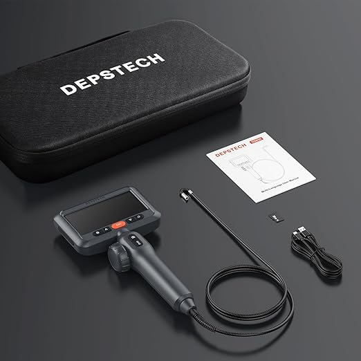 DEPSTECH 210° Two-Way Articulating Borescope, 0.24in Ultra-Slim Endoscope Camera