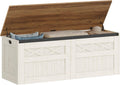 Hzuaneri 47" Farmhouse Storage Chest and Bench | 59 Gal | 330lb Seat