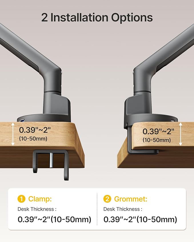 monTEK Single Monitor Arm with USB