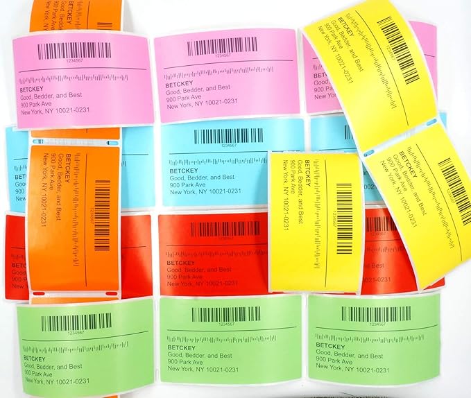 BETCKEY - Compatible DYMO 30334 Medium Multipurpose Barcode/FNSKU Labels -