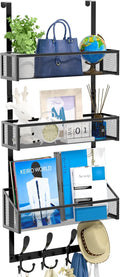 Kaiferty Over The Door Hooks Organizer, Coat Rack Over The Door Storage Hanger