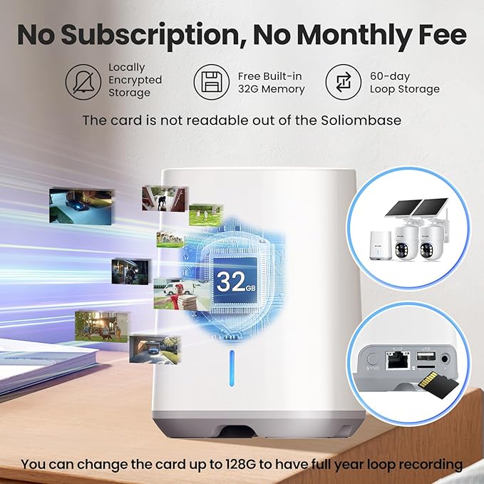 SOLIOM- 5MP Security Cameras Wireless Outdoor, No Subscription, 2-Cam Pack