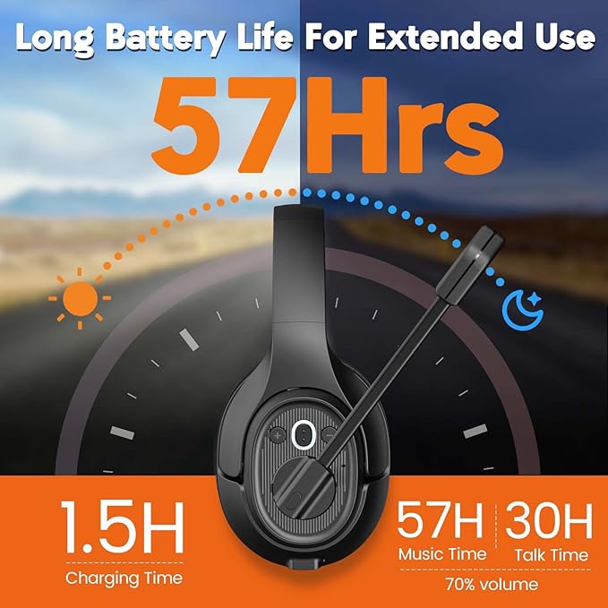 EKSA Trucker Bluetooth Headset