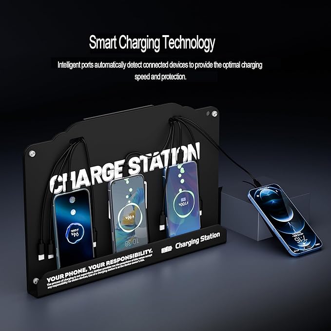 Wall Mounted 8 Port Charging Station