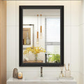 SMIROR Matte Black Bathroom Mirror