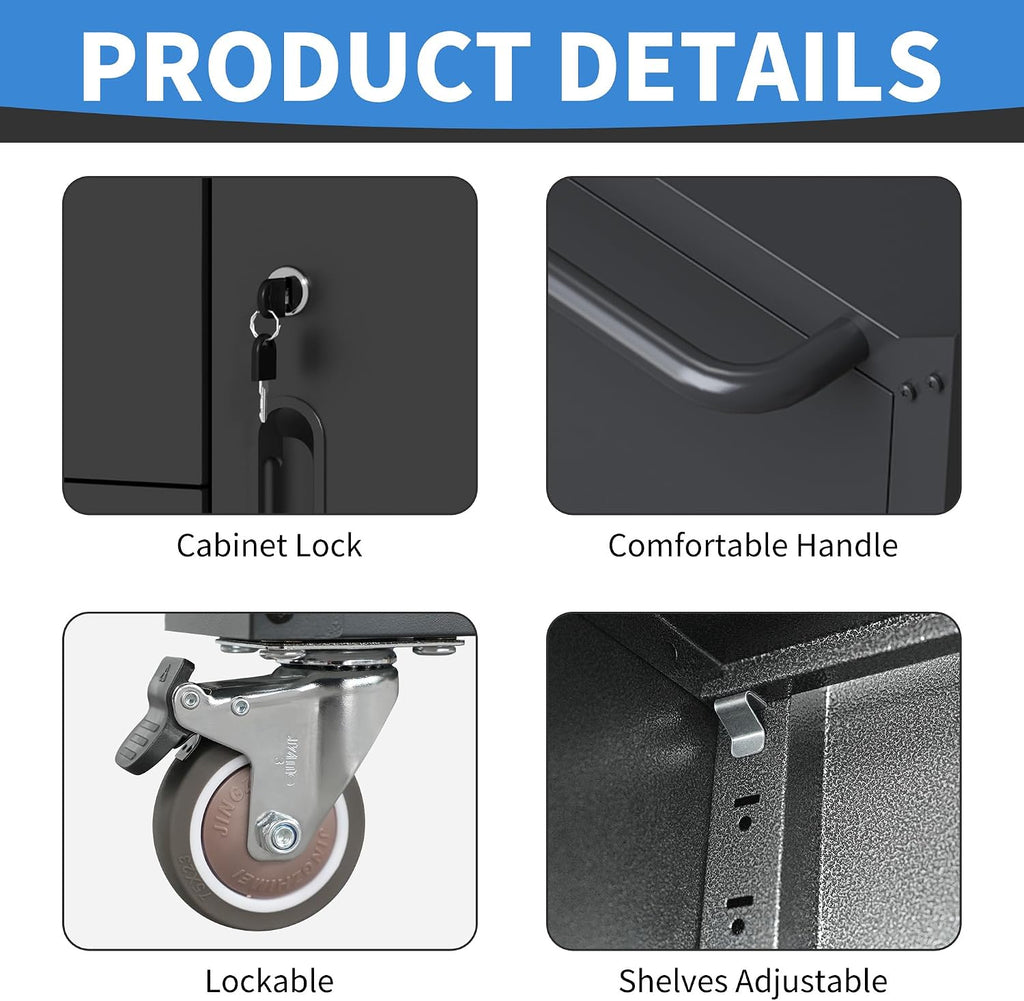 metal storage cabinet for garage, tool cabinet, utility, package contents