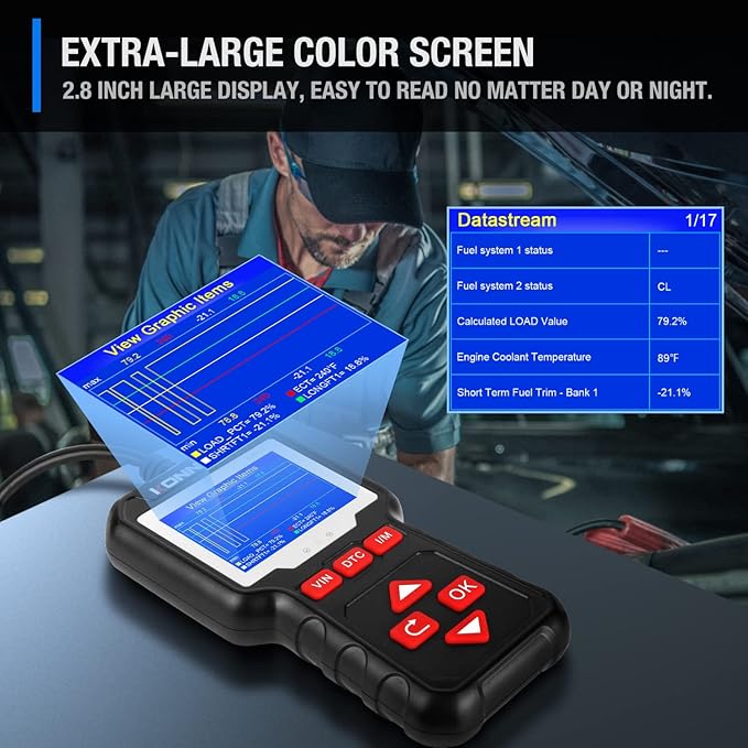 KONNWEI KW320 Car OBD2 Scanner Professional Code Reader Engine Fault Code