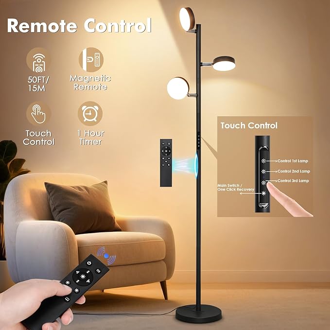 Benaep Tree Floor Lamp for Living Room