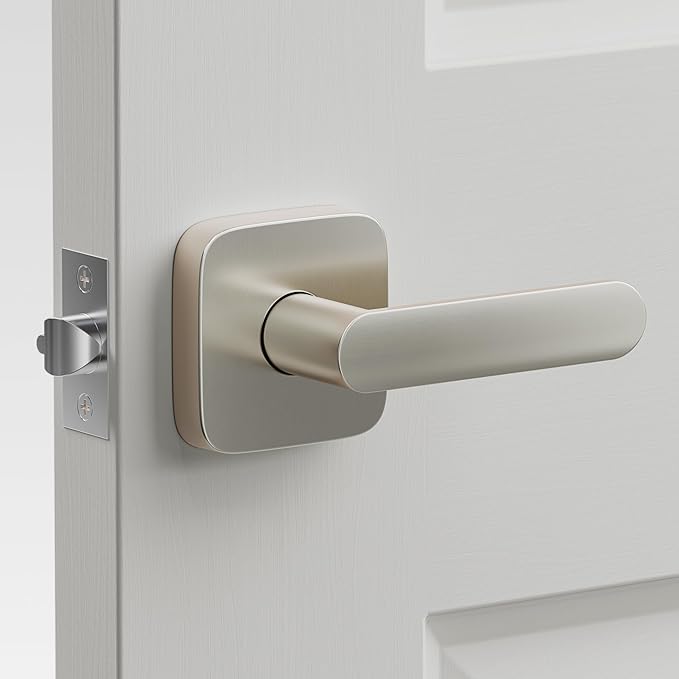 ULTRALOQ Passage Lever Door Handle, Reversible Handle No Lock