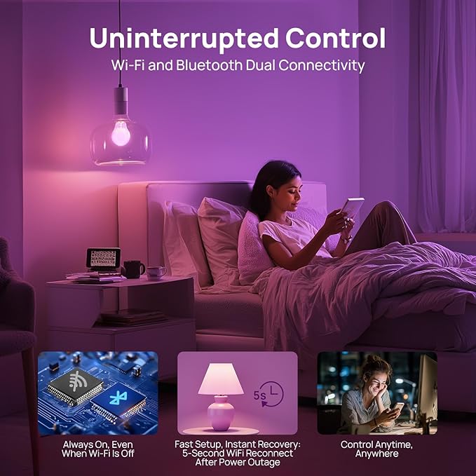 Linkind WiFi Smart Light Bulbs, Alexa Light Bulb Work