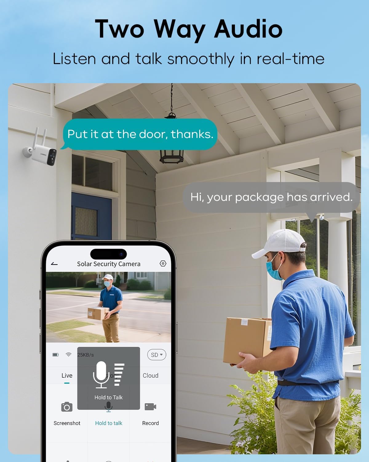 zumimall 2k solar security cameras wireless outdoor on a desk or shelf
