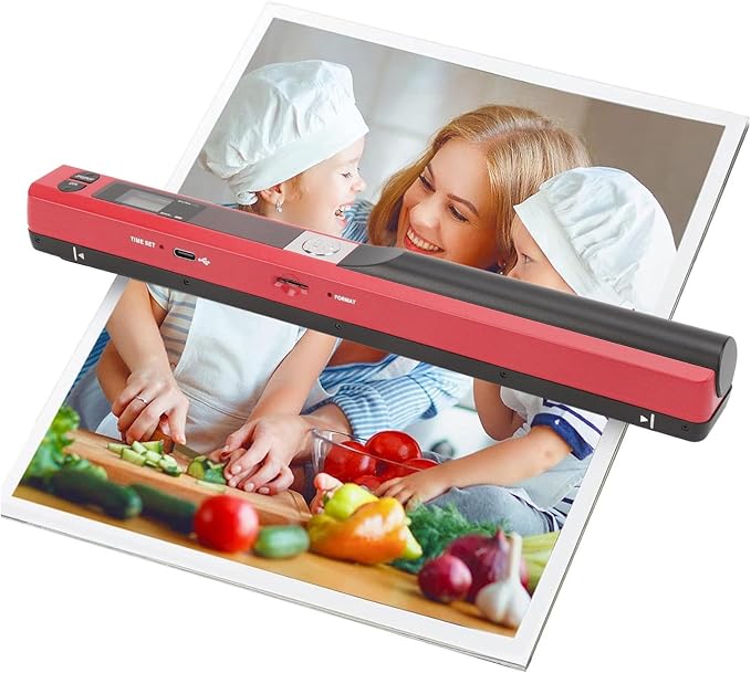 Ymiko A4 Document Scanner Portable High Resolution 900 DPI Multifunctional