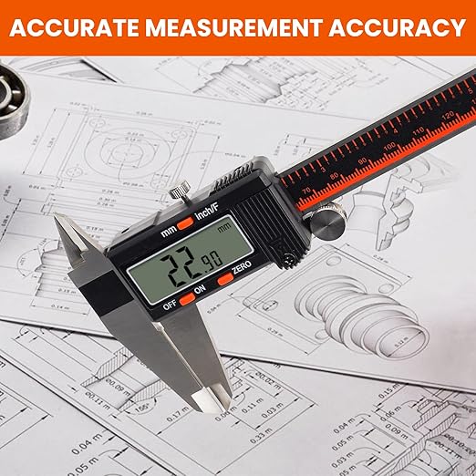 HARDELL Digital Caliper, 0-8 Inch Caliper Measuring Tool
