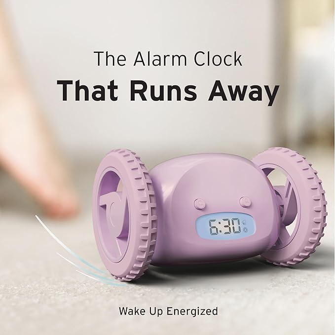 CLOCKY Alarm Clock on Wheels – Loud Rolling Alarm Clock