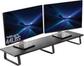 VIVO 39 inch Extra Long Monitor Stand, Wood & Steel Desktop Riser, Dual Screen