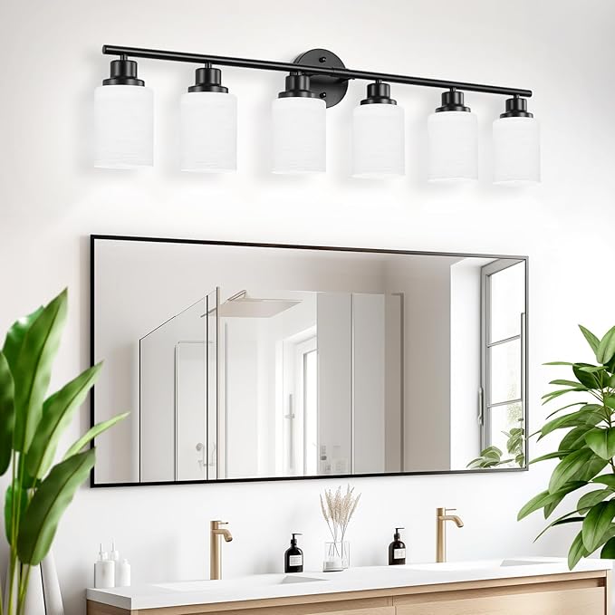 Guliaofo 6-Light Bathroom Light Fixtures, Vanity Lights