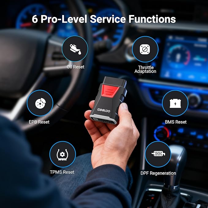 GOOLOO DEEPSCAN DS100 OBD2 Scanner Bluetooth，All System Diagnostic Tool Car