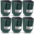Qualirey 6 Pack Solar Sound and Light Alarm Motion Sensor 129db Outdoor