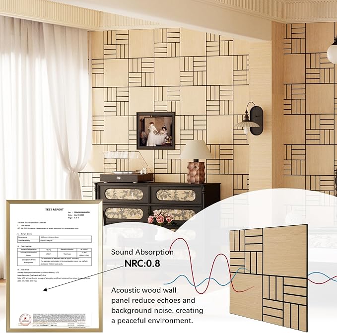 ARMURO 4 Packs Acoustic Wall Panels