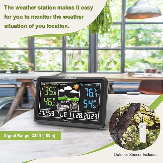 DreamSky Weather Station Indoor Outdoor Thermometer Wireless