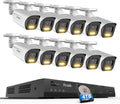 4K PoE Security Camera System 16 Channel 4TB HDD, PB65A1216-8MD
