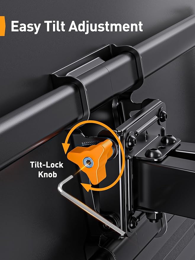 Perlegear UL Listed Full Motion TV Wall Mount