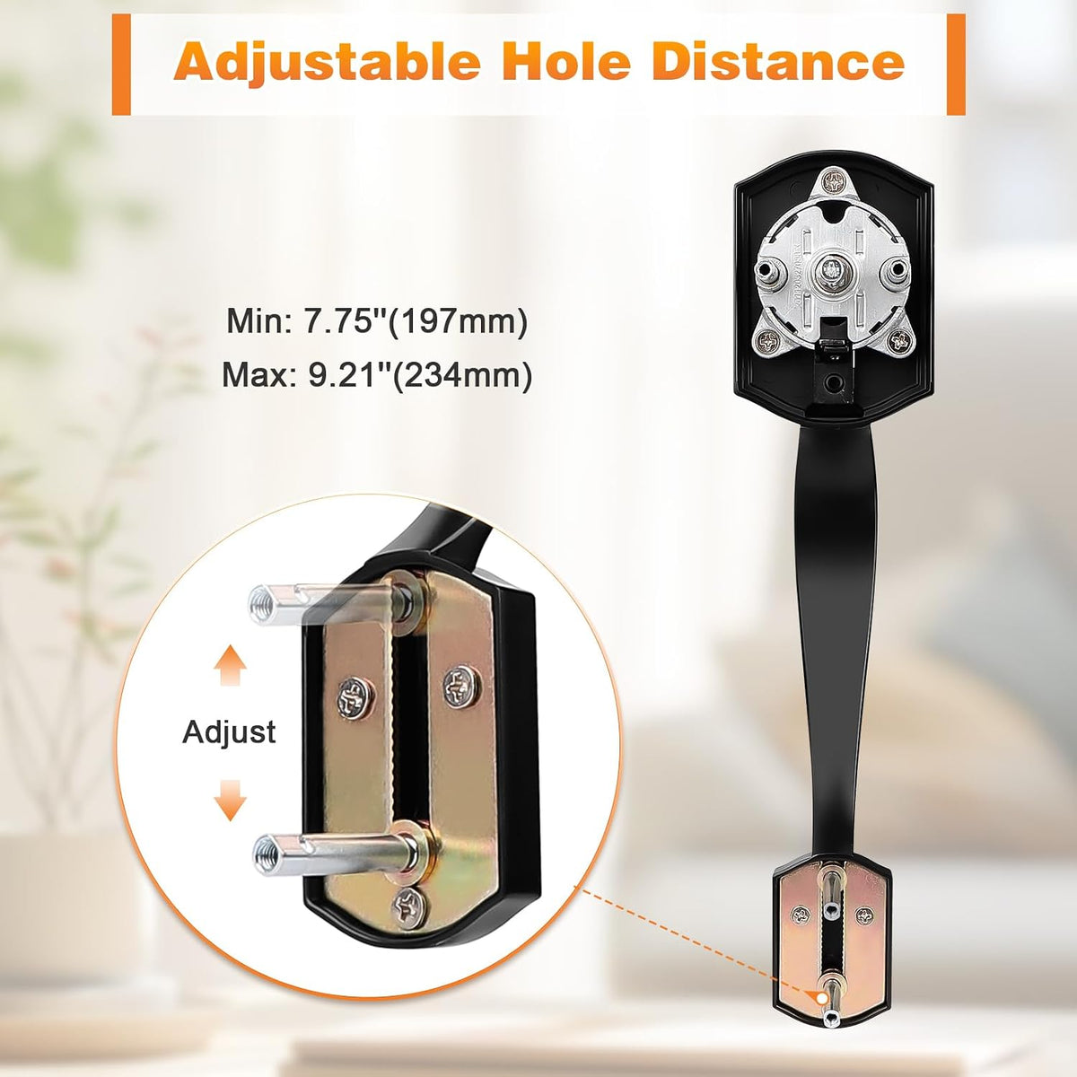 Probrico Smart Keyless Entry Door Lock Smart Locks for Front Door, Keypad Door Lock with Handle Fingerprint Deadbolt with Handle