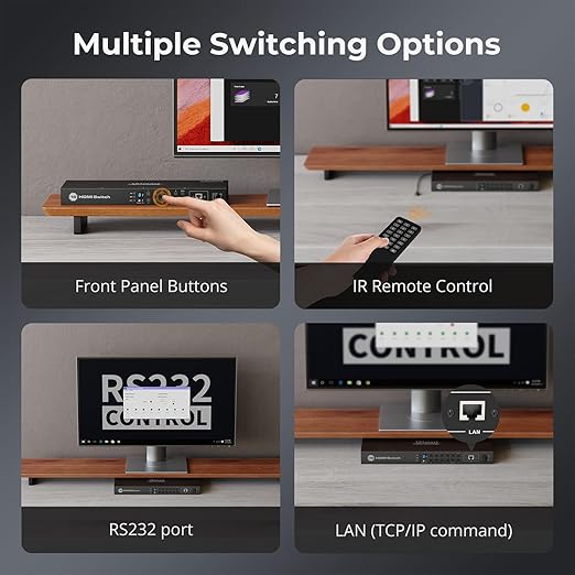 TESmart 16×1 HDMI Switch 16 in 1 Out 4K HDMI Switcher