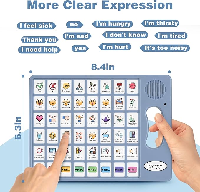 Joyreal AAC Device for Autism, Non Verbal Communication Tools for Speech