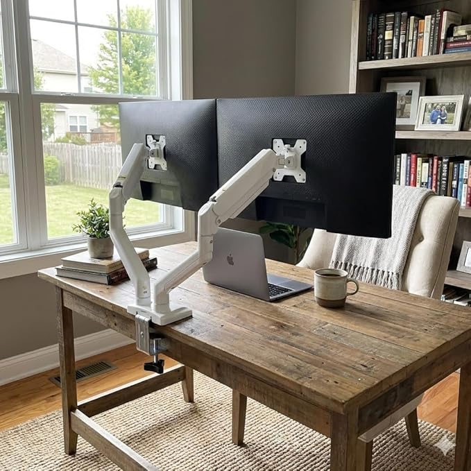 XEVKZO Dual Monitor Arms, Gas Spring Monitor Arms