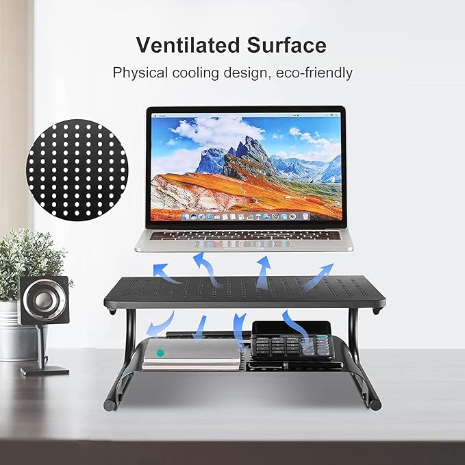 suptek Double-Deck Desk Monitor Stand Riser