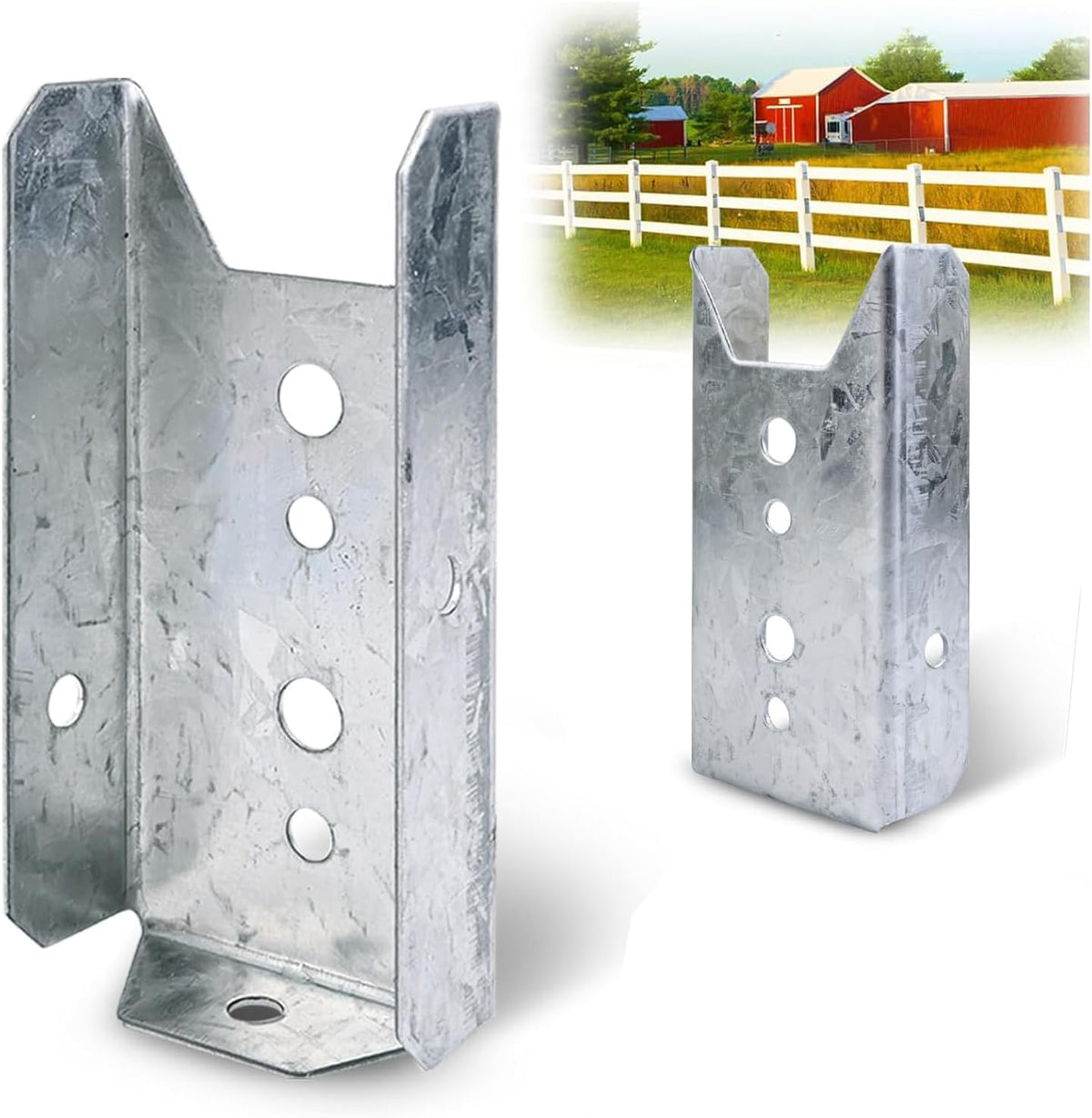 LukLoy 40 Pack 2x4 Brackets for Wood Rail(Screws Not Included)