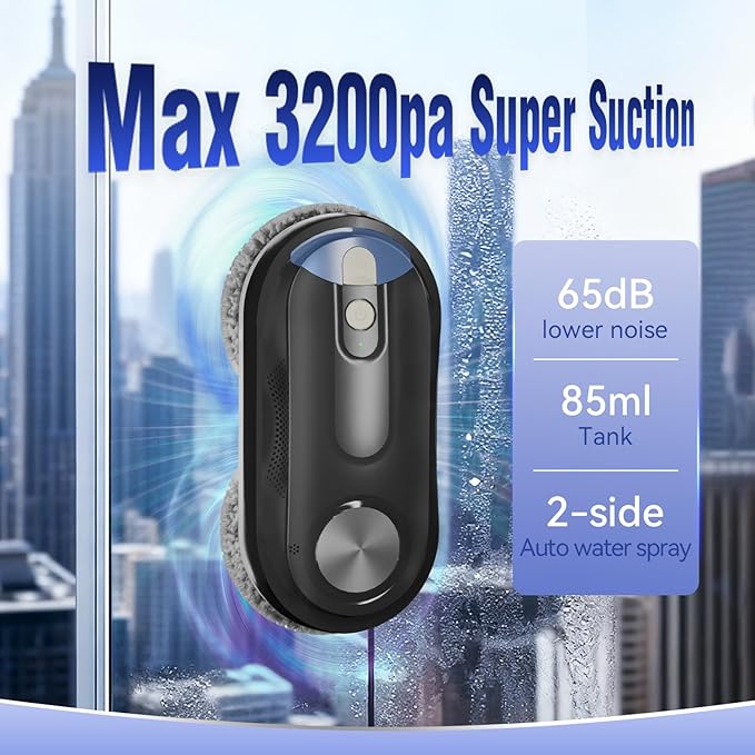 KKI Window Cleaning Robot, Automatic Window Cleaner Robot, Dual Spray, Max