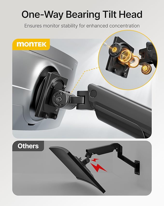 monTEK Heavy-Duty Single Monitor Wall Mount
