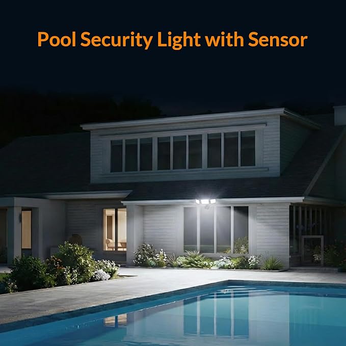 LEPOWER LED Security Light Motion Sensor Light Outdoor, 38W 4200LM Motion