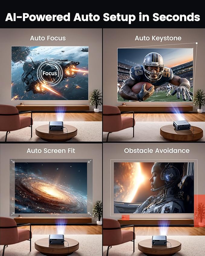 Smart Projector 4K Supported