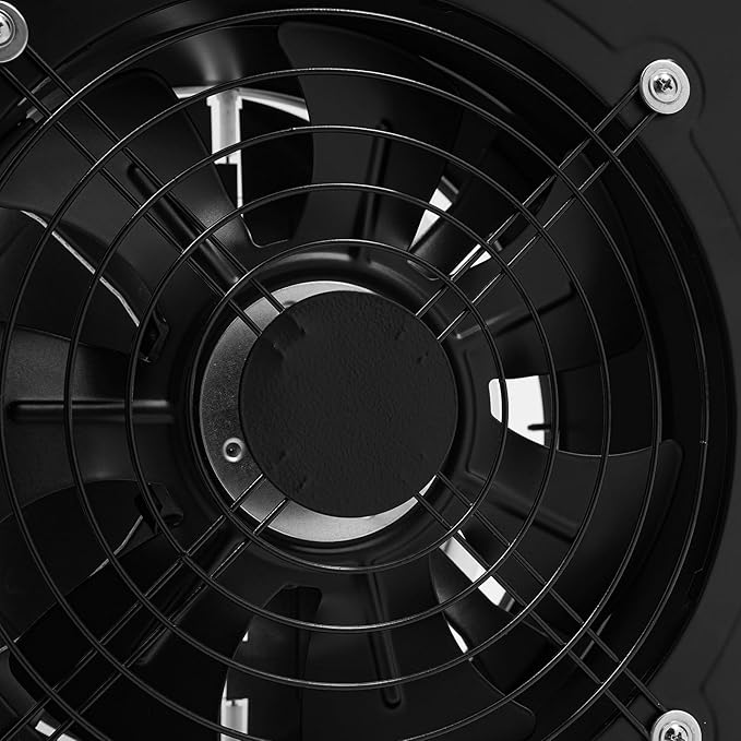 XUFOPLY 10 Inch Exhaust Fan, 110V 100W Wall Mounted Vent Fans 2600RPM Kitchen