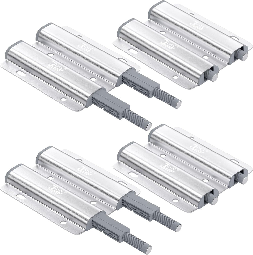 Jiayi Push Catch Metal Heavy Duty 4 Pack Double Push to Open Door Latch Touch