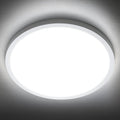 SunRider LED Flush Mount Ceiling Light Fixture, 6000K Cool White, 12 Inch 24W