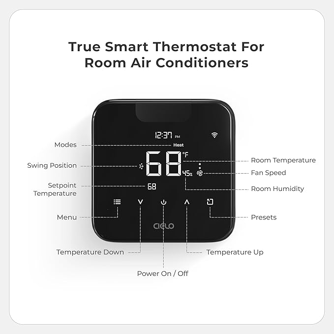 Breez Max | ENERGY STAR CERTIFIED Smart AC Controller | WiFi Thermostat