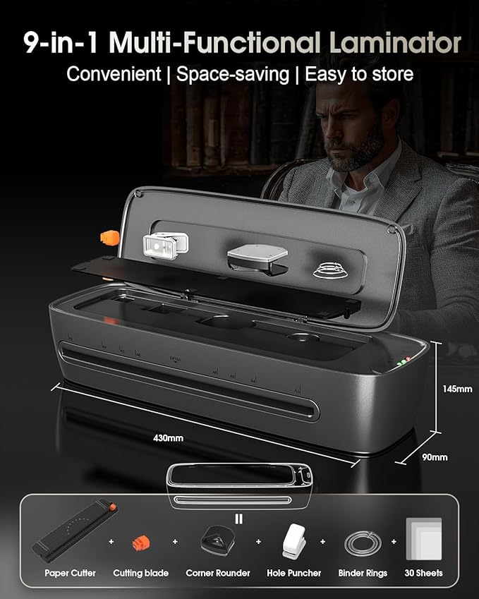 Qfun Laminator Machine 13 Inch Thermal Laminating machine 11x17