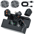 LIZHUZHONG Ai Mini Mic Wireless Lavalier Microphone System, Magnetic & Clip-On