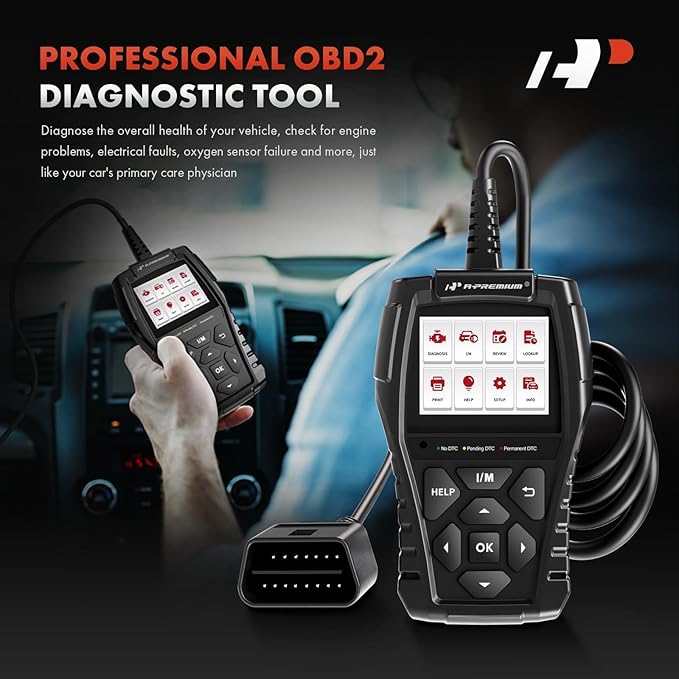 A-Premium AD200 Professional OBD2 Scanner Car Diagnostic Tool, OBDII EOBD Code