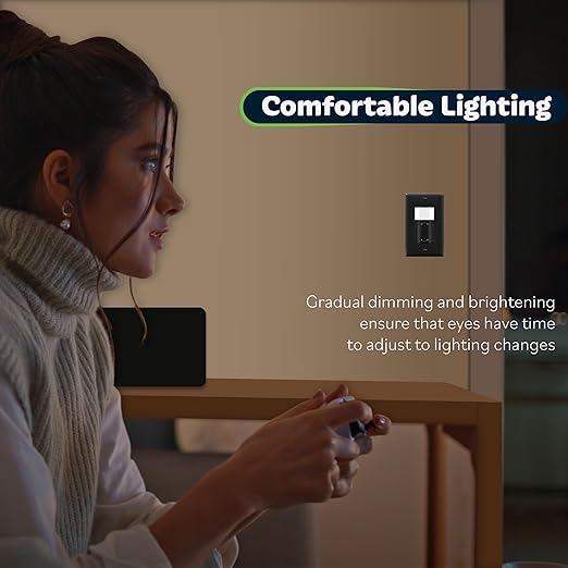 TOPGREENER Motion Sensor Light Switch Dimmer, Electronic Dimmer
