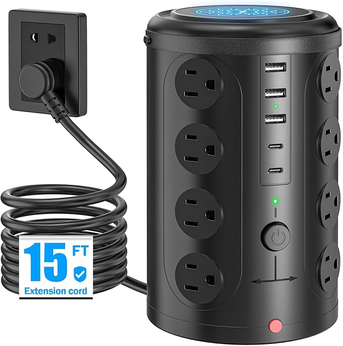 Power Strip Tower Surge Protector