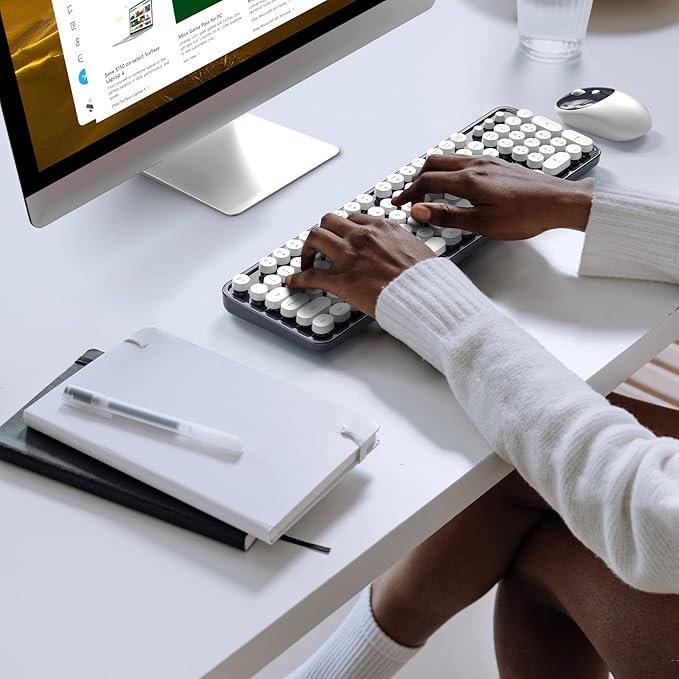 MOFII Wireless Keyboard and Mouse Combo, Computer Full Size 2.4G Plug and Play
