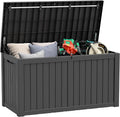 NUNU LAB 180 Gallon Outdoor Storage Box Waterproof, Outside Package Delivery